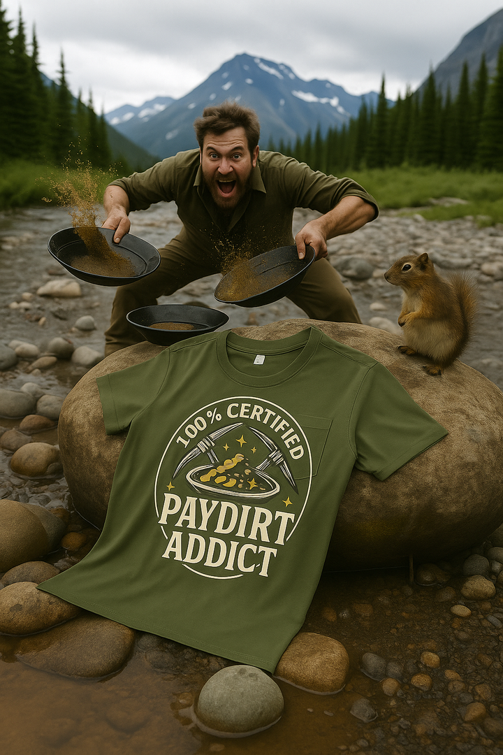 100% Certified Paydirt Addict T-Shirt