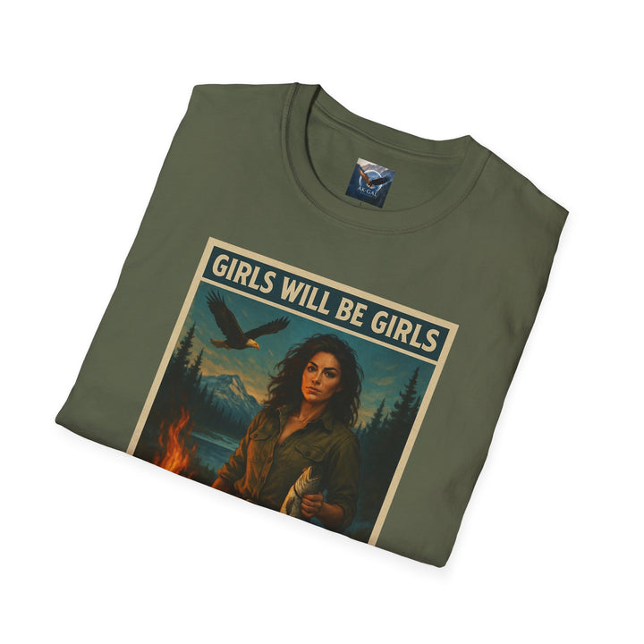Girls Will Be Girls - Fire & Fishing T-Shirt
