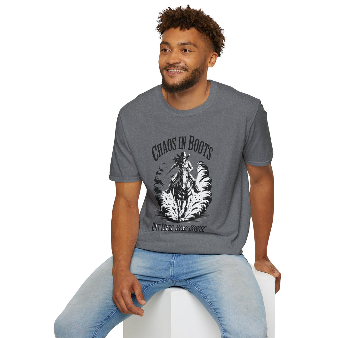 Chaos in Boots Hot Mess, High Horse T-Shirt