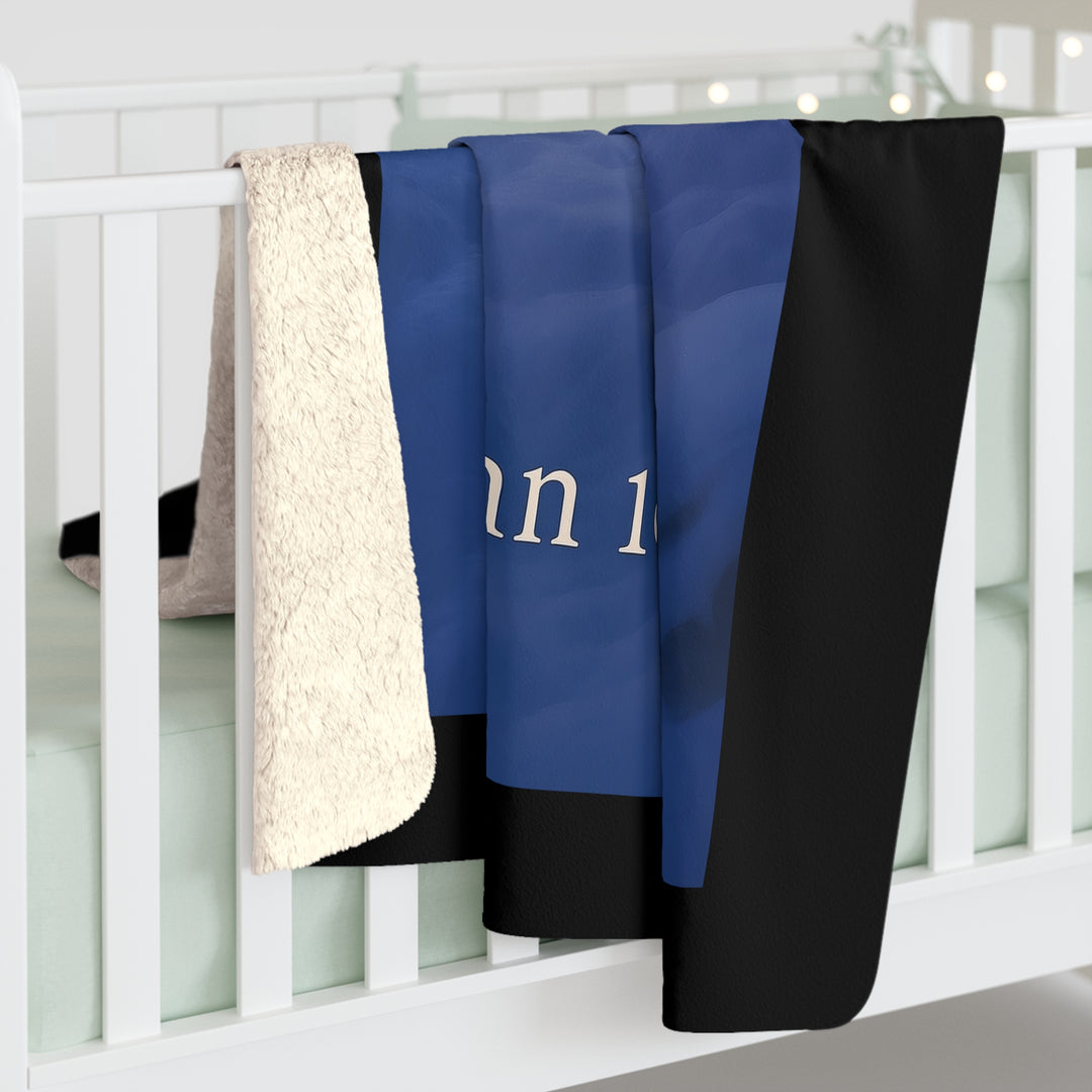 Sherpa Fleece Blanket - I Am the Good Shepherd Design