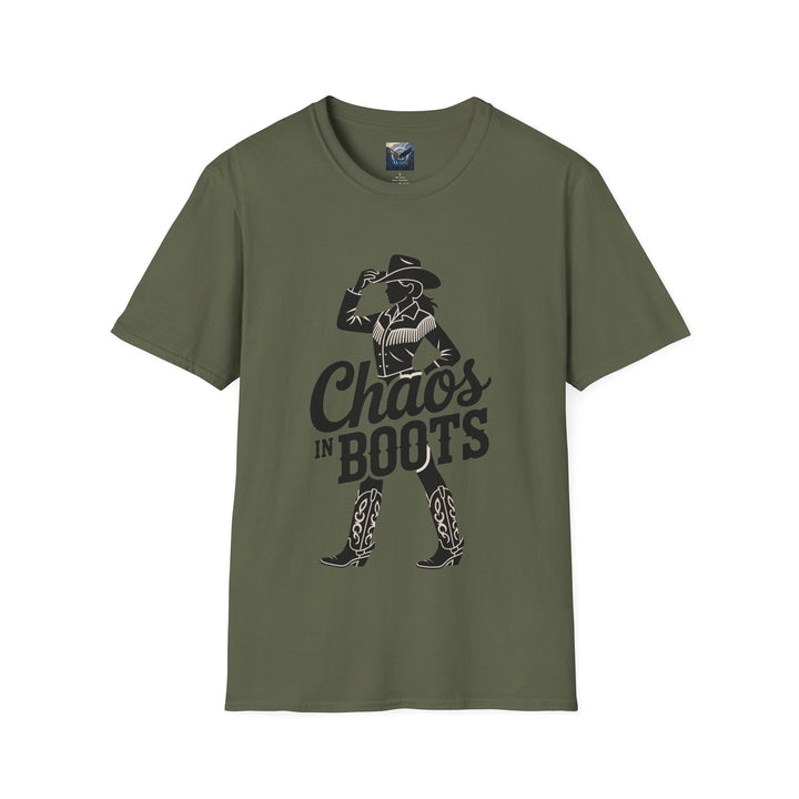 Chaos in Boots Cowgirl Grit T-shirt