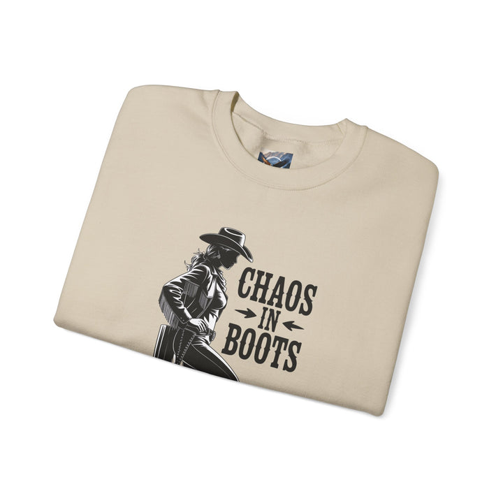 Chaos in Boots Cowgirl Rebel Bold Edition Crewneck Sweatshirt