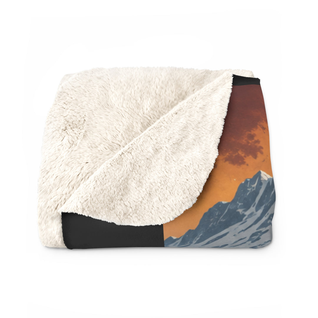 Chaos in Boots Alaska Rodeo Ride Sherpa Fleece Blanket
