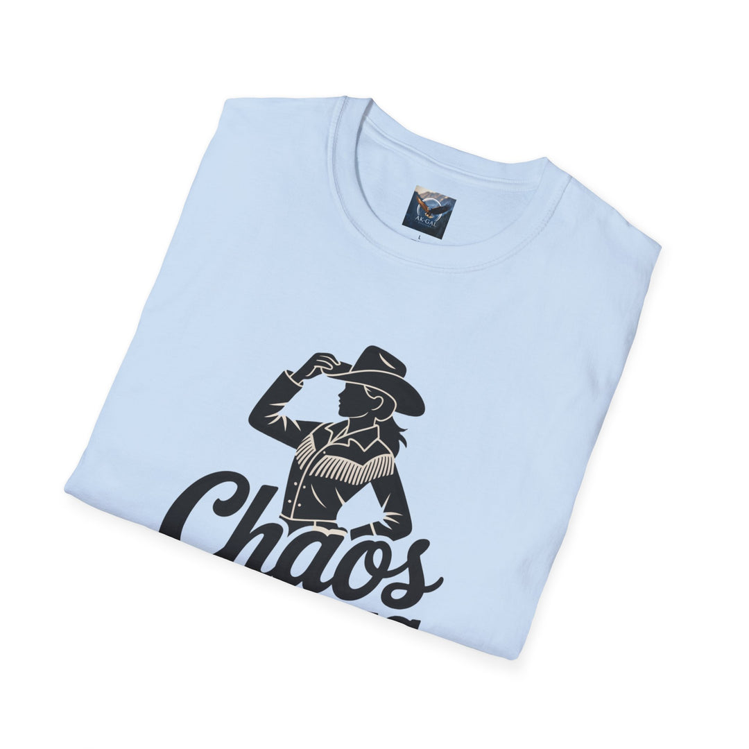 Chaos in Boots Cowgirl Grit T-shirt