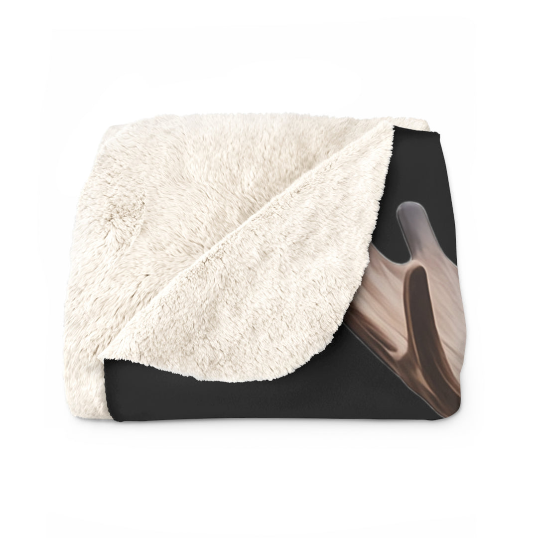 Moose Don’t Care & Neither Do I Sherpa Fleece Blanket