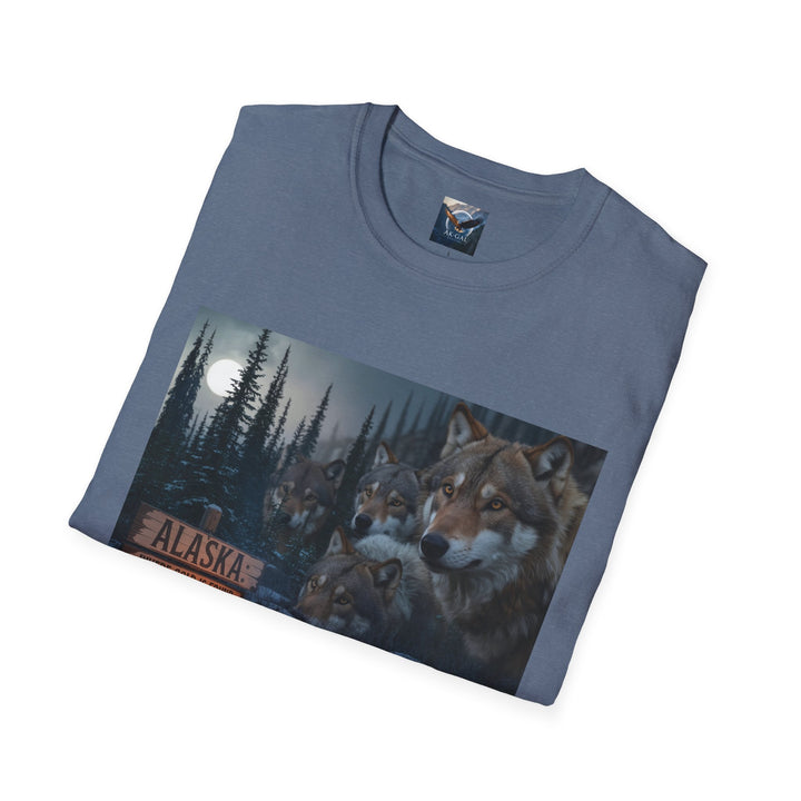 Alaska - Where Gold is Found and Wolves Find You T-Shirt