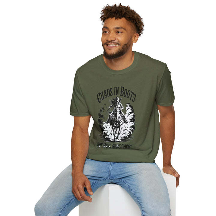 Chaos in Boots Hot Mess, High Horse T-Shirt