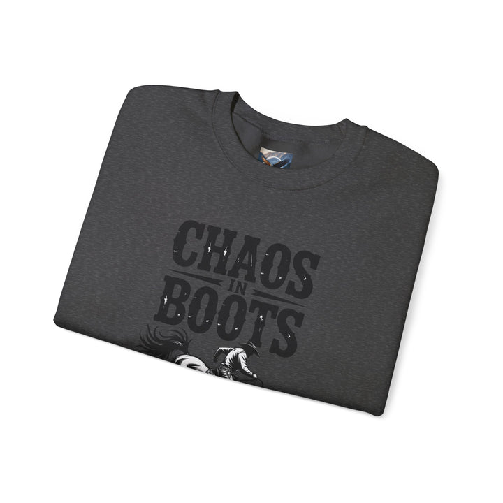 Chaos in Boots Bronc Crewneck Sweatshirt