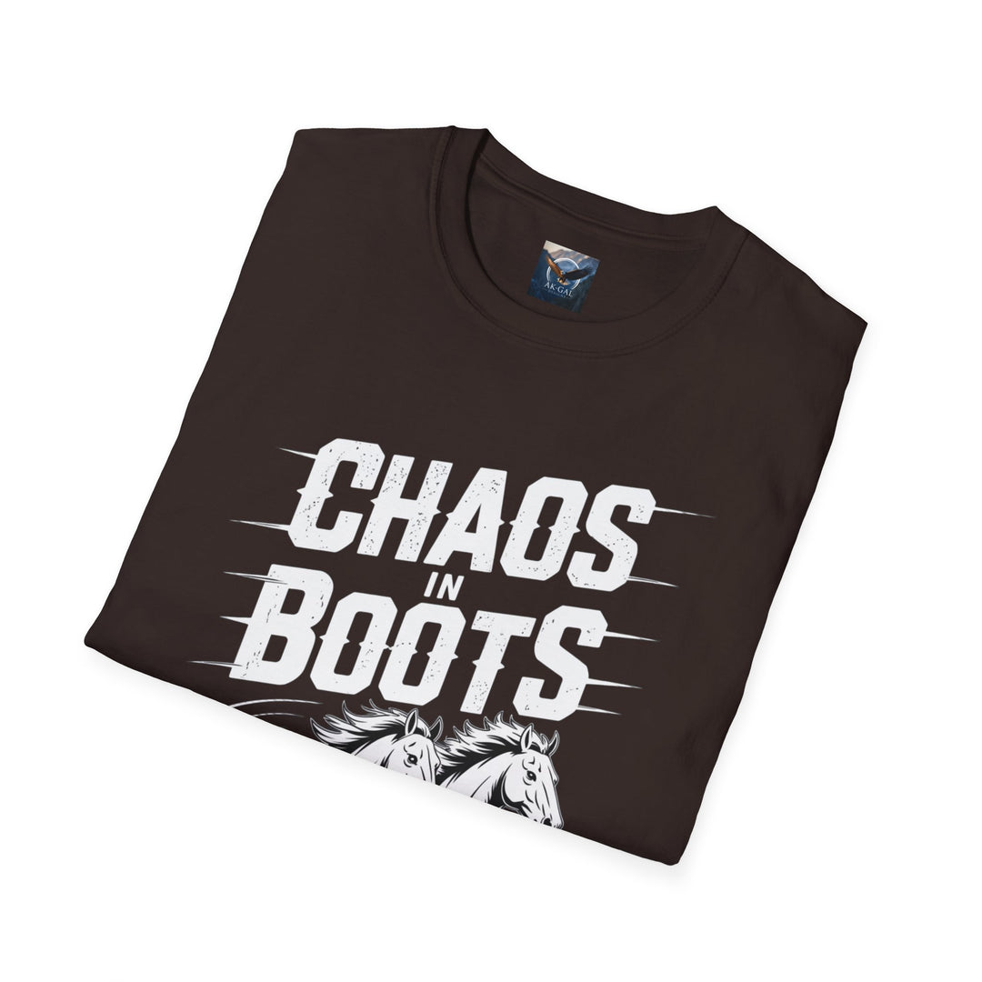 Chaos in Boots - Dual Horses T-Shirt