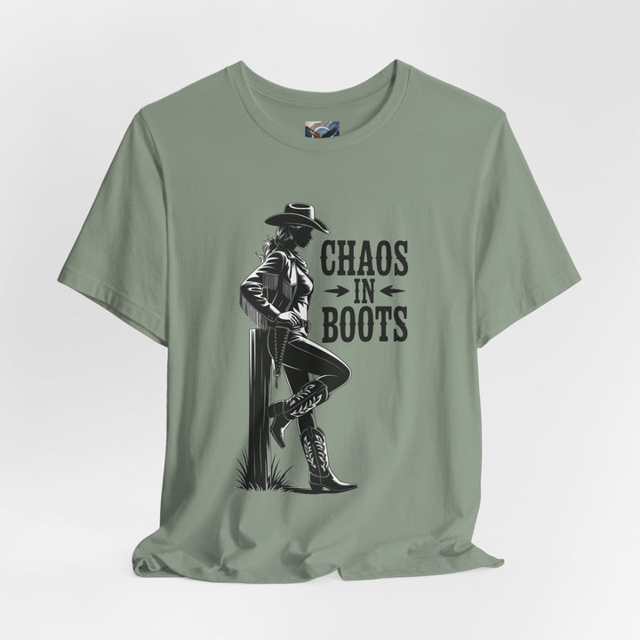 Chaos in Boots T-Cowgirl Rebel (Bella)