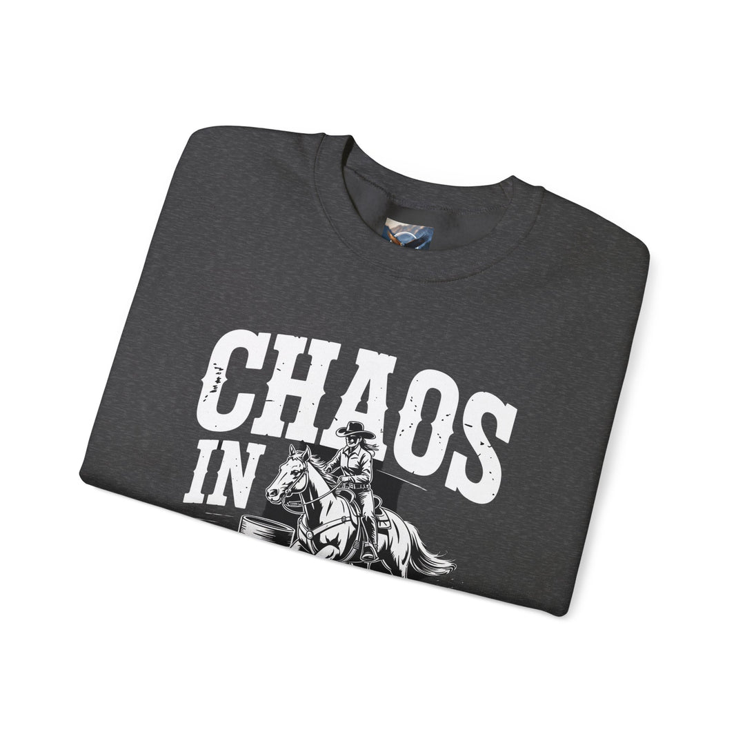 Chaos in Boots Barrel Racing Sweatshirt