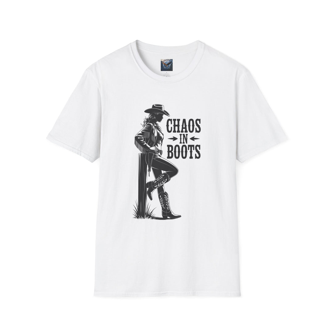 Chaos in Boots - Cowgirl Rebel T-Shirt