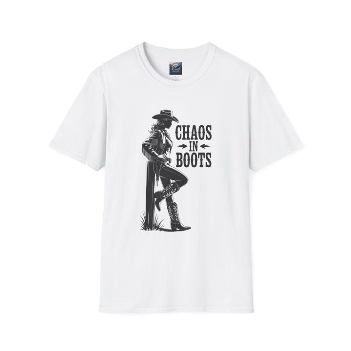 Chaos in Boots - Cowgirl Rebel T-Shirt