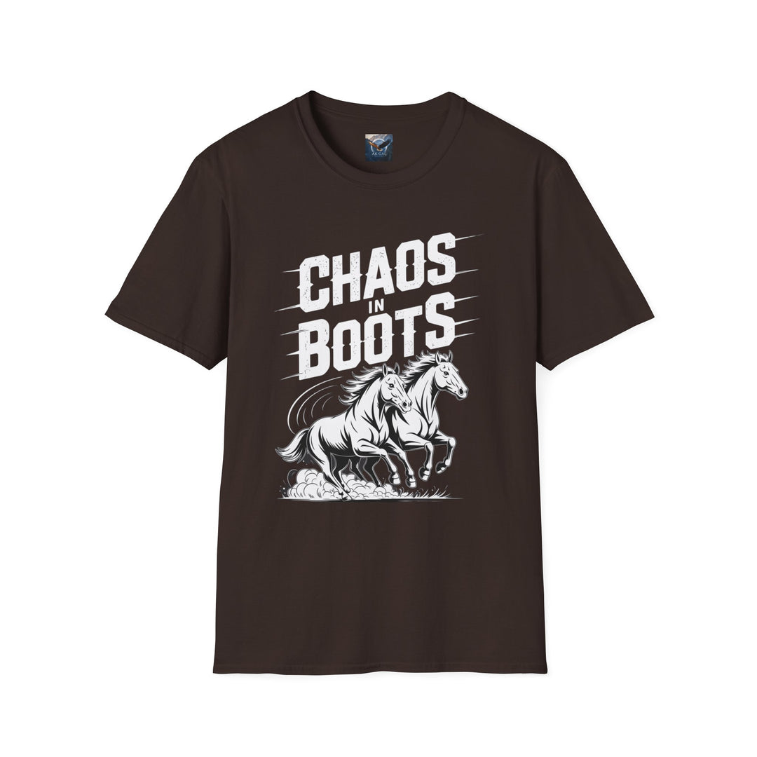 Chaos in Boots - Dual Horses T-Shirt