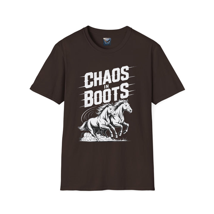 Chaos in Boots - Dual Horses T-Shirt