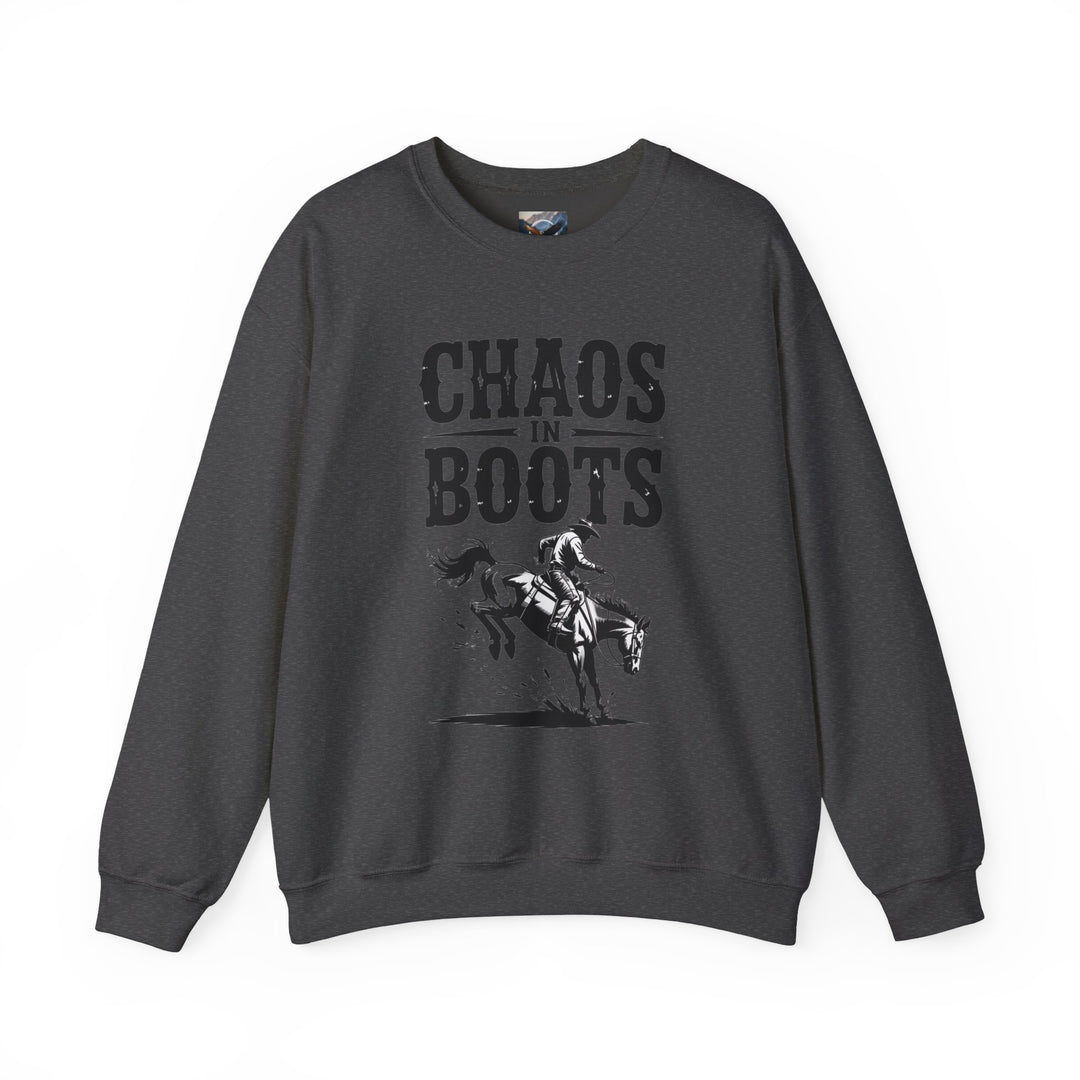 Chaos in Boots Bronc Crewneck Sweatshirt