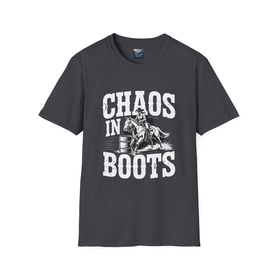 Barrel Racing Chaos in Boots T-Shirt