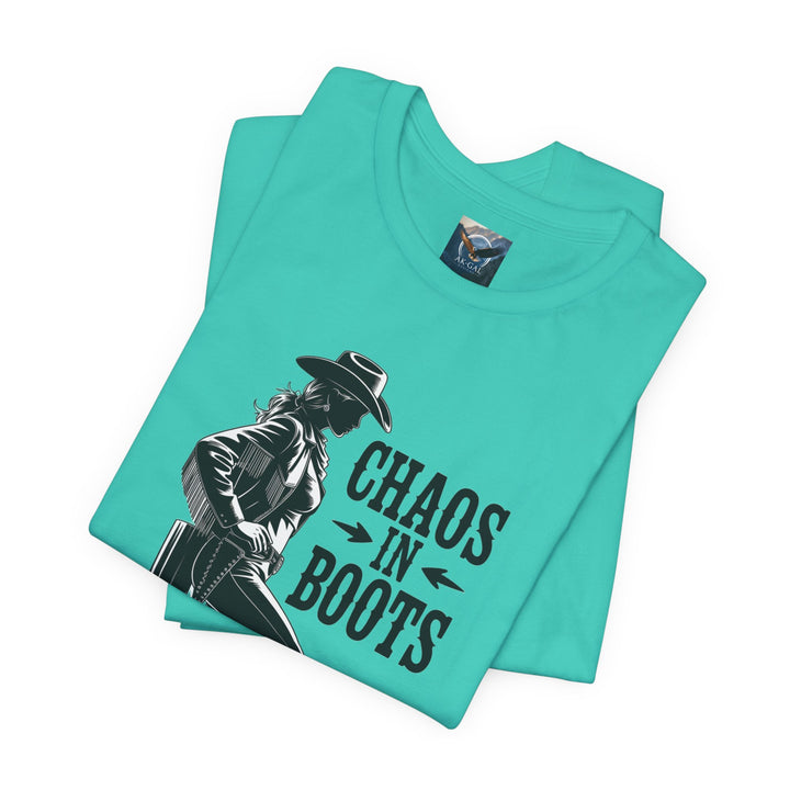 Chaos in Boots T-Cowgirl Rebel (Bella)