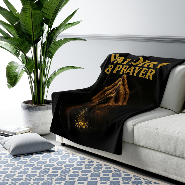 Sherpa Fleece Blanket - Paydirt & Prayer Design