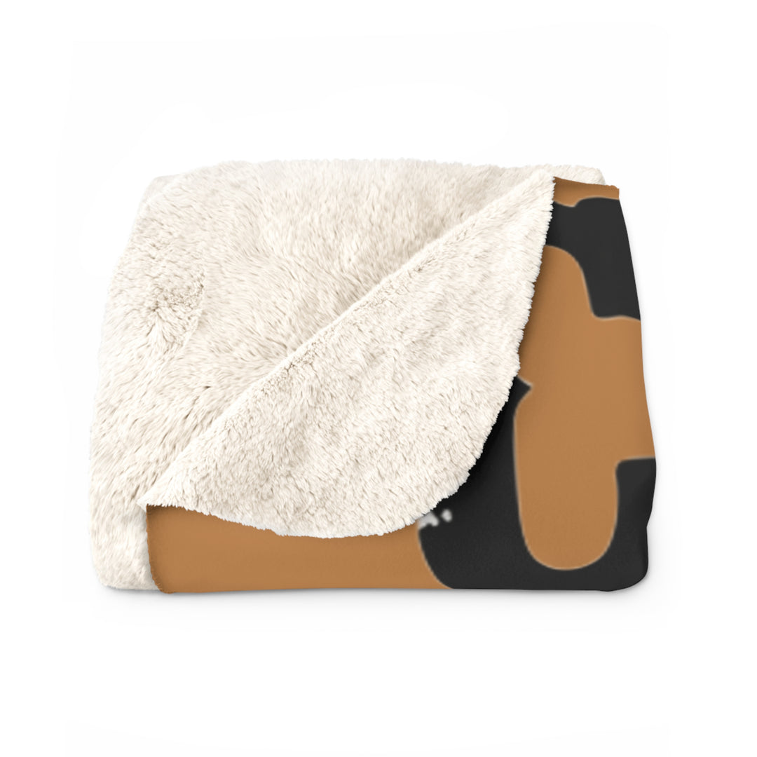 Sherpa Fleece Blanket – Chaos in Boots: Bronc Edition Design