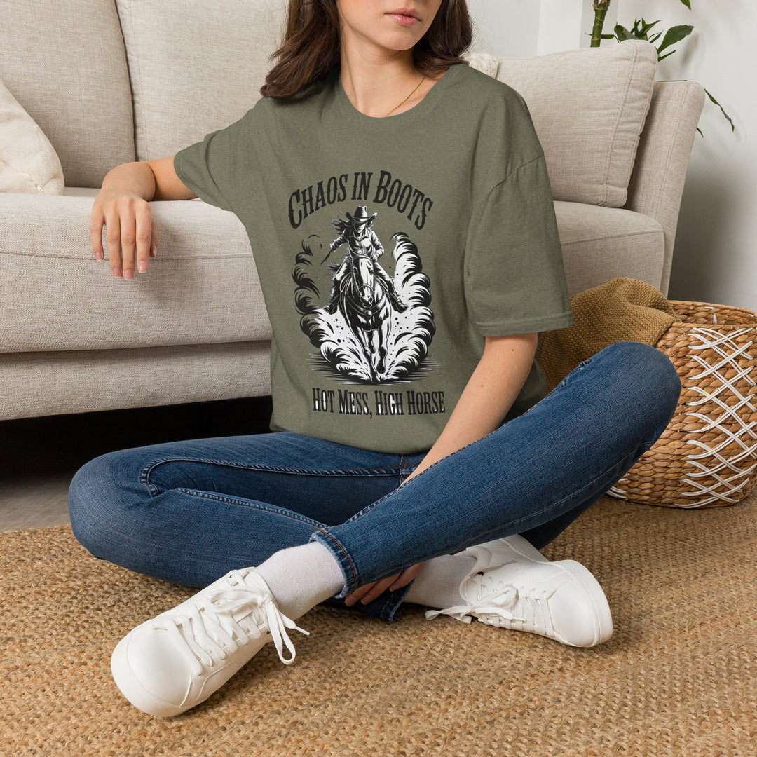 Chaos in Boots Hot Mess, High Horse T-Shirt
