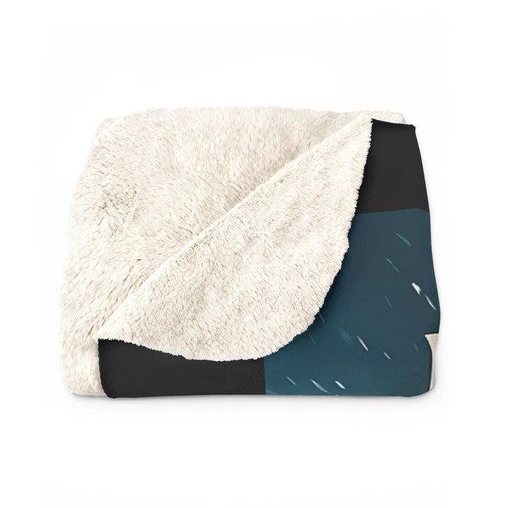 Inspirational Sherpa Fleece Blanket - Run With Endurance Design