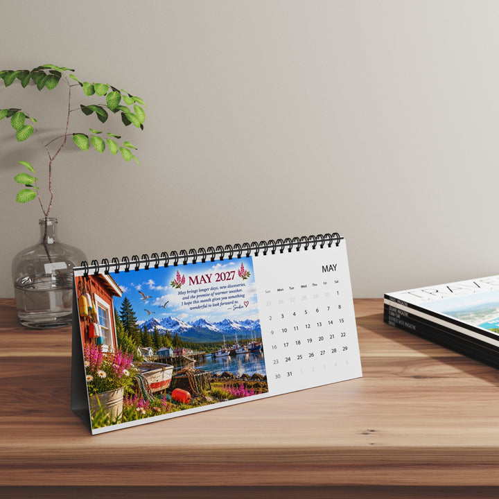 A Letter for You Alaska 2027 Desktop Calendar