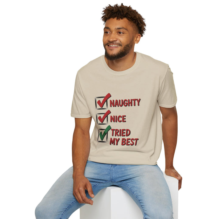 Naughty, Nice, Tried My Best T-Shirt