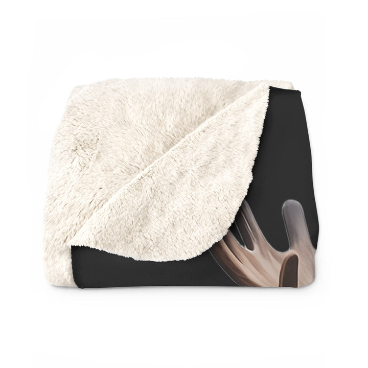 Moose Don’t Care & Neither Do I Sherpa Fleece Blanket