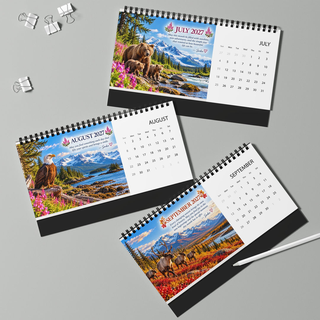 A Letter for You Alaska 2027 Desktop Calendar