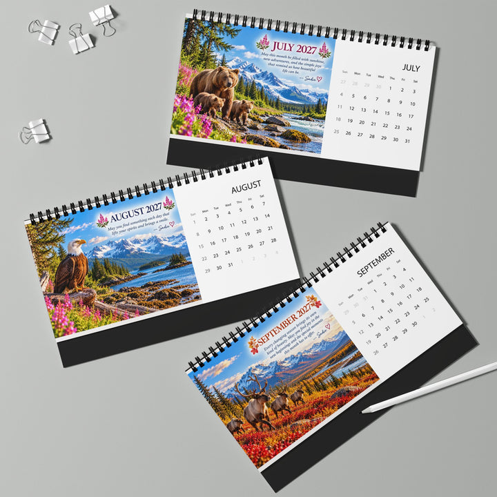 A Letter for You Alaska 2027 Desktop Calendar