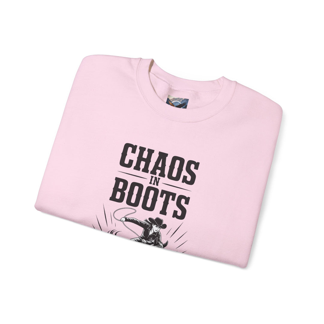 Chaos in Boots Barrel Queen #2 Crewneck Sweatshirt