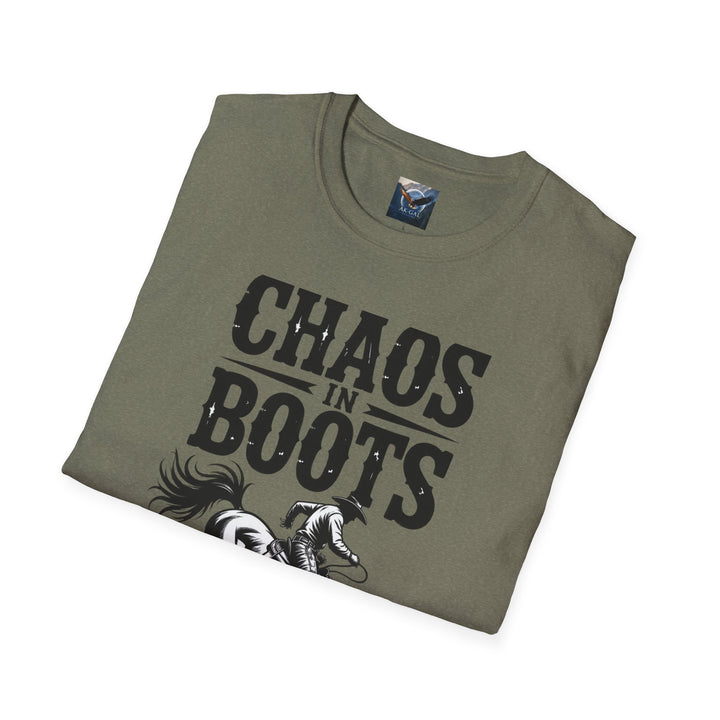 Chaos in Boots - Bronc T-Shirt