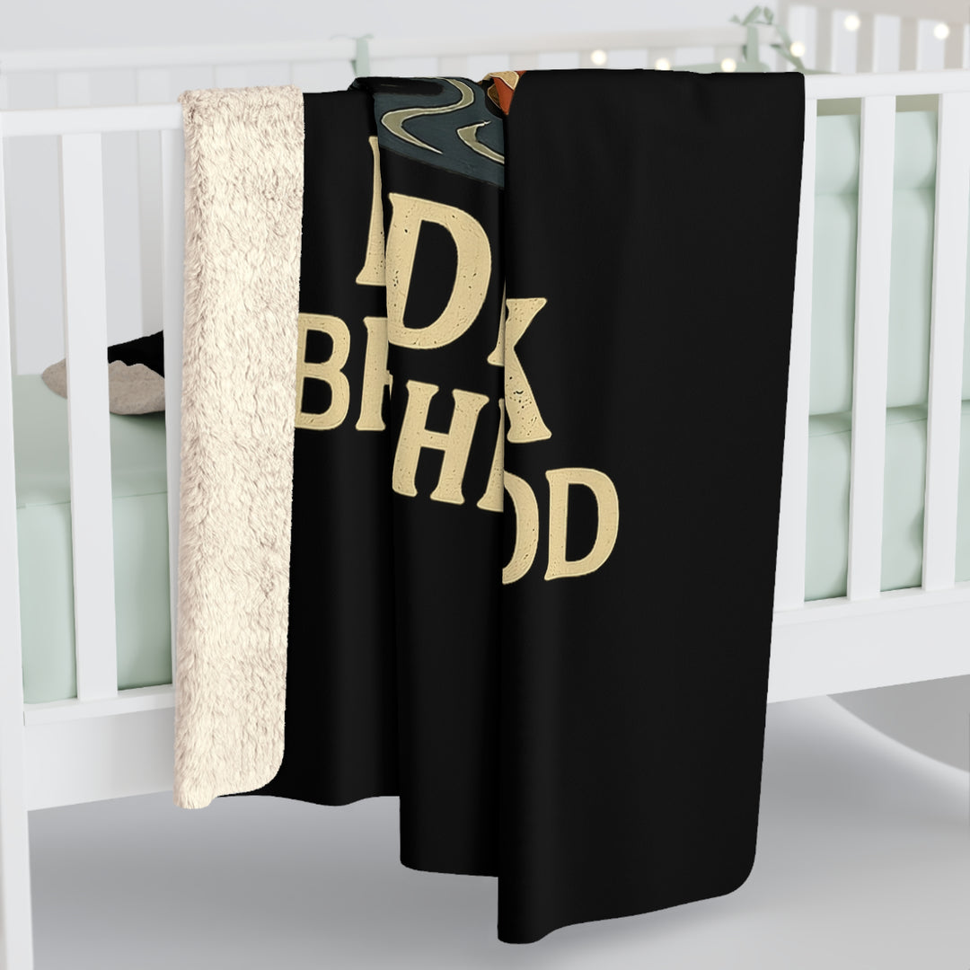 Sherpa Fleece Blanket - American Bedrock Brotherhood Design