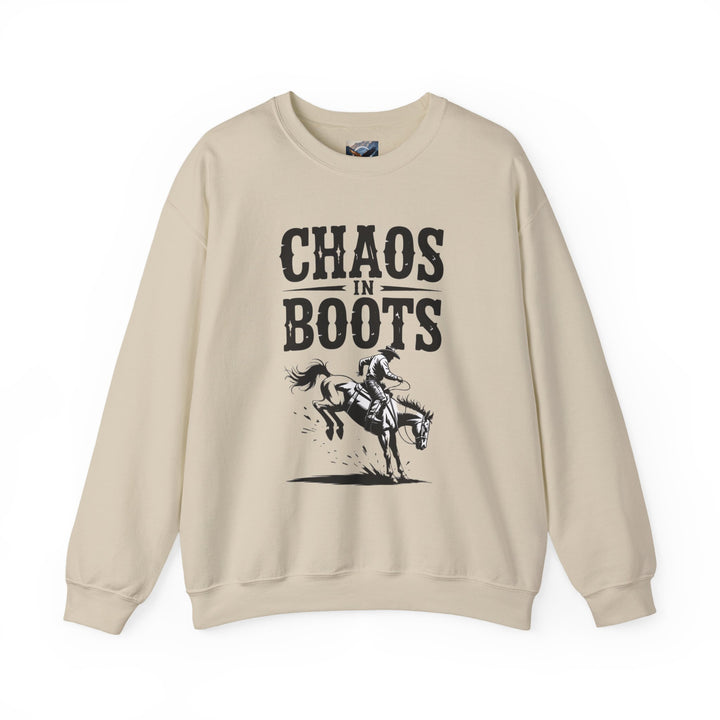 Chaos in Boots Bronc Crewneck Sweatshirt