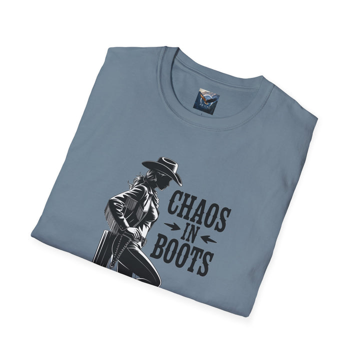 Chaos in Boots - Cowgirl Rebel T-Shirt