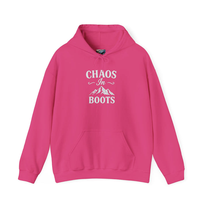 Chaos in Boots Hoodie —Cowgirl Rebel Bold Edition