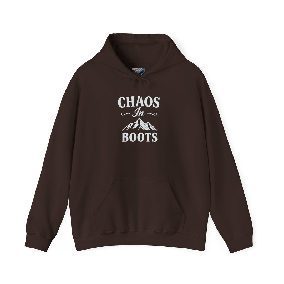 Chaos in Boots Hoodie —Cowgirl Rebel Bold Edition