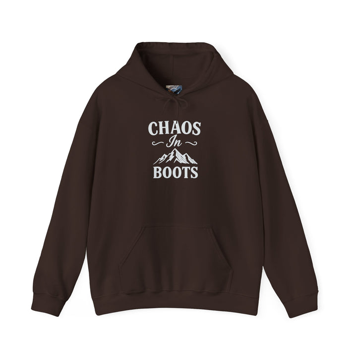 Chaos in Boots Hoodie —Cowgirl Rebel Bold Edition