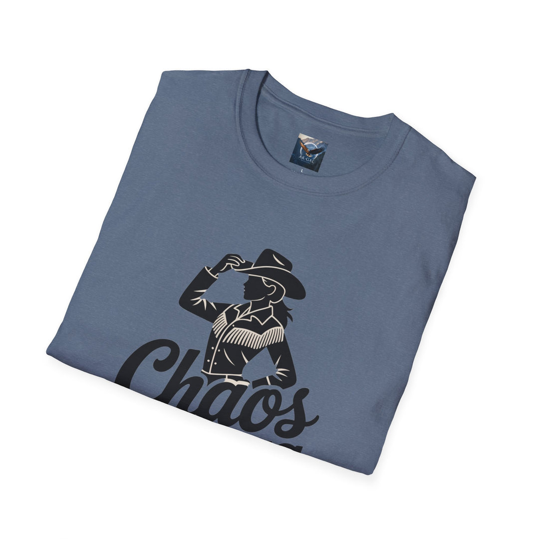Chaos in Boots Cowgirl Grit T-shirt