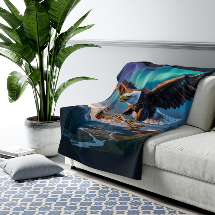 The Lord is My Banner Sherpa Fleece Blanket
