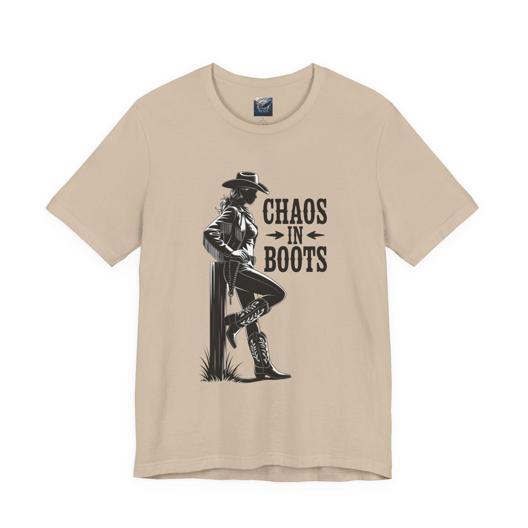 Chaos in Boots T-Cowgirl Rebel (Bella)