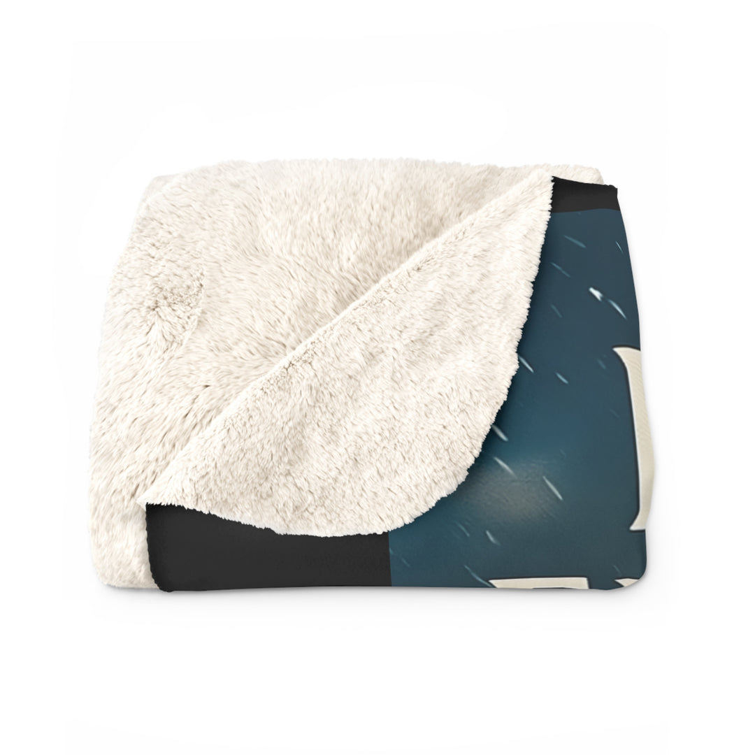 Inspirational Sherpa Fleece Blanket - Run With Endurance Design