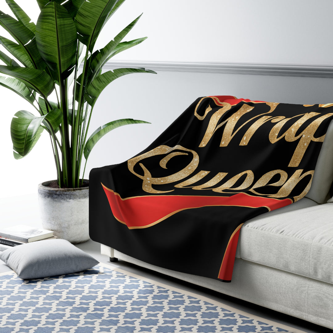 Sherpa Fleece Blanket – Wrap Queen Holiday Design