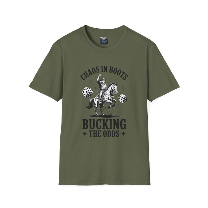 Chaos in Boots - Bucking the Odds T-Shirt