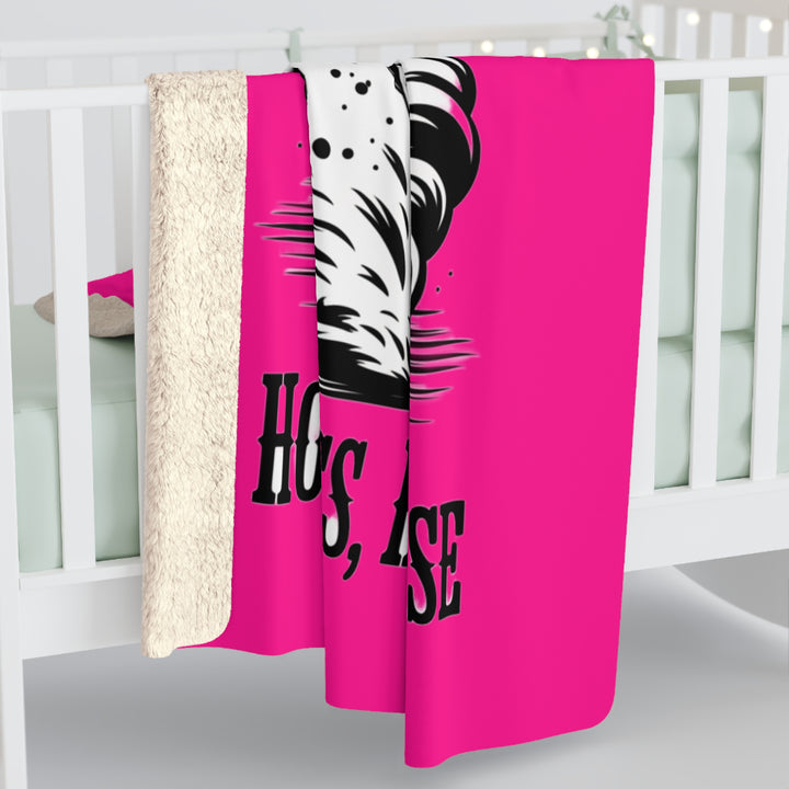 Chaos in Boots Alaska Hot Mess & High Horse Sherpa Fleece Blanket
