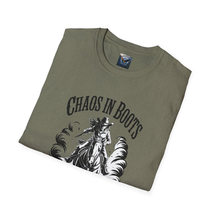 Chaos in Boots Hot Mess, High Horse T-Shirt