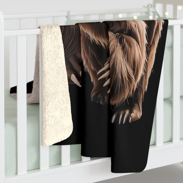 Fierce Bear Mining Sherpa Fleece Blanket