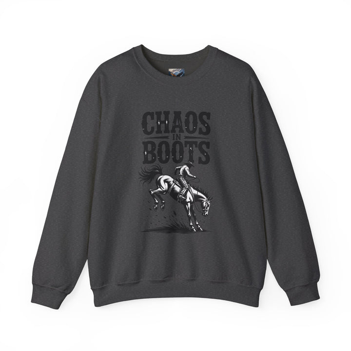 Chaos in Boots Bronc Crewneck Sweatshirt