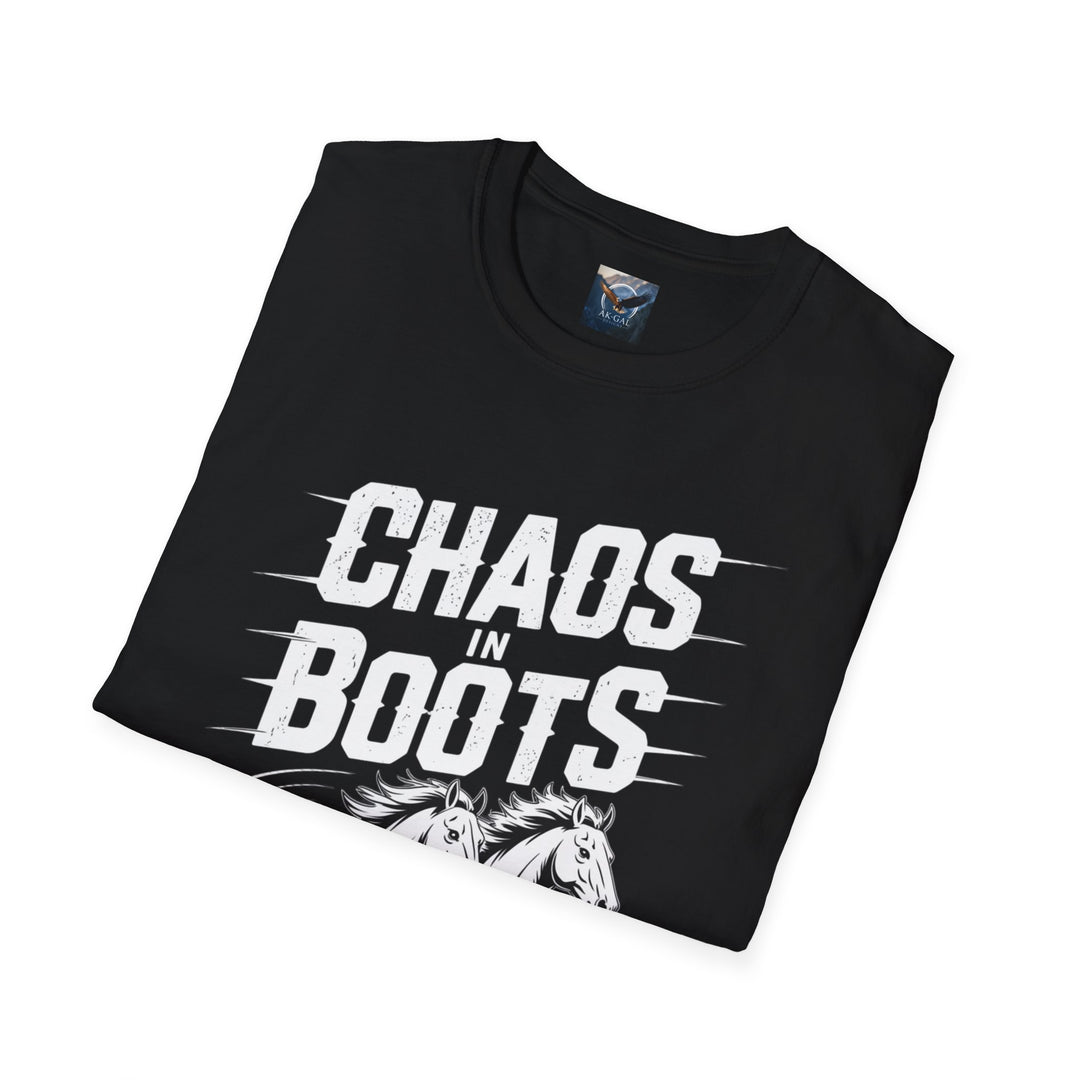 Chaos in Boots - Dual Horses T-Shirt